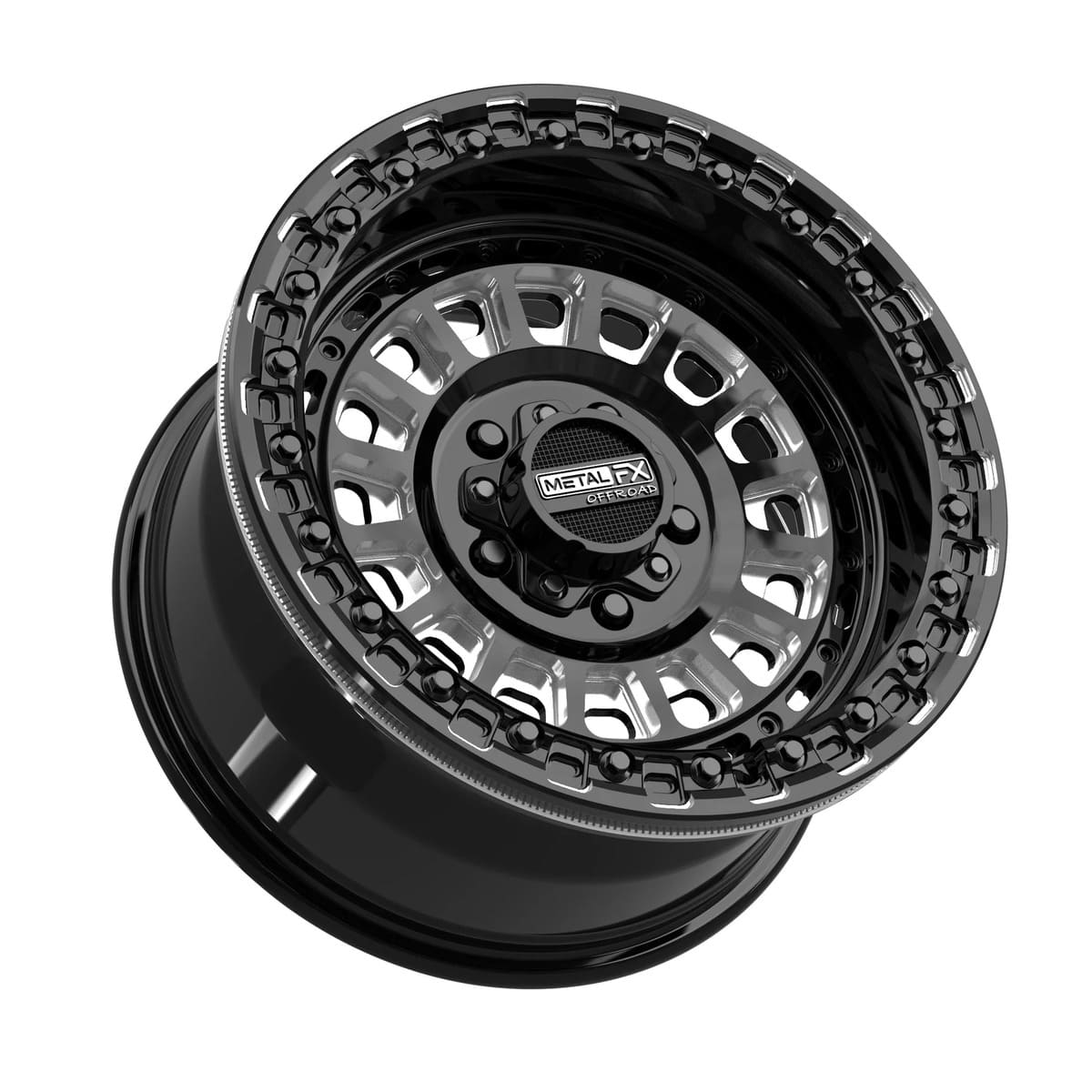 MetalFX Gloss Black Contrast Cut Sicario R Beadlock