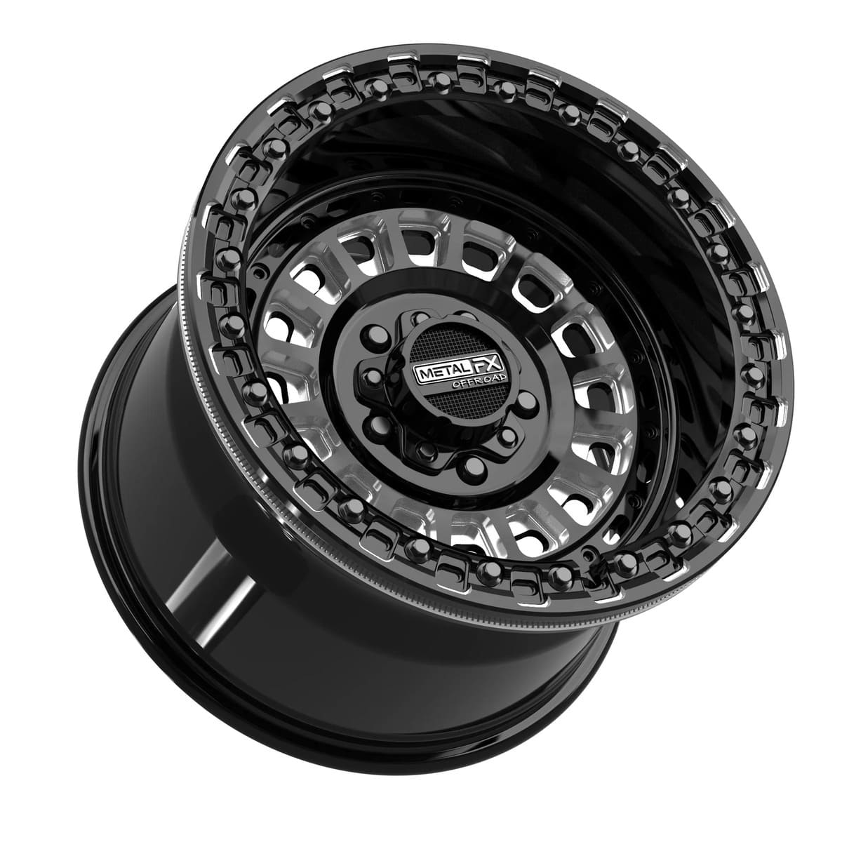 MetalFX Gloss Black Contrast Cut Sicario R Beadlock