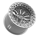 MetalFX Gloss Silver Machined Mayhem R Beadlock