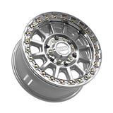 MetalFX Gloss Silver Machined Rampage 6R Beadlock