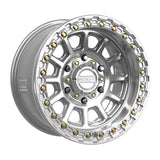 MetalFX Gloss Silver Machined Rampage 6R Beadlock