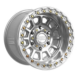 MetalFX Gloss Silver Machined Rampage 6R Beadlock