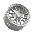 MetalFX Gloss Silver Machined Rampage Beadlock