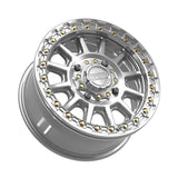 MetalFX Gloss Silver Machined Rampage Beadlock