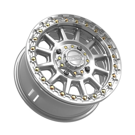 MetalFX Gloss Silver Machined Rampage Beadlock