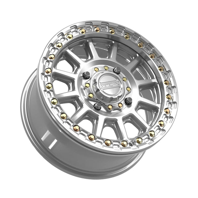 MetalFX Gloss Silver Machined Rampage Beadlock