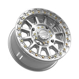 MetalFX Gloss Silver Machined Rampage Beadlock