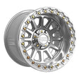 MetalFX Gloss Silver Machined Rampage R 5 Lug Beadlock
