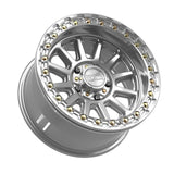 MetalFX Gloss Silver Machined Rampage R 5 Lug Beadlock