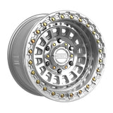 MetalFX Gloss Silver Machined Sicario 6R Beadlock