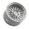 MetalFX Gloss Silver Machined Sicario 6R Beadlock