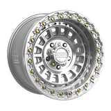 MetalFX Gloss Silver Machined Sicario R Beadlock