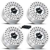 MetalFX Hitman R UTV Beadlock 5-Lug Wheel Kit - Raw