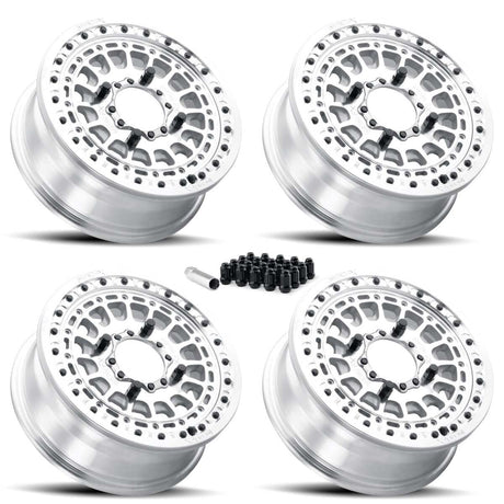 MetalFX Hitman UTV Beadlock Wheel Kit - Raw