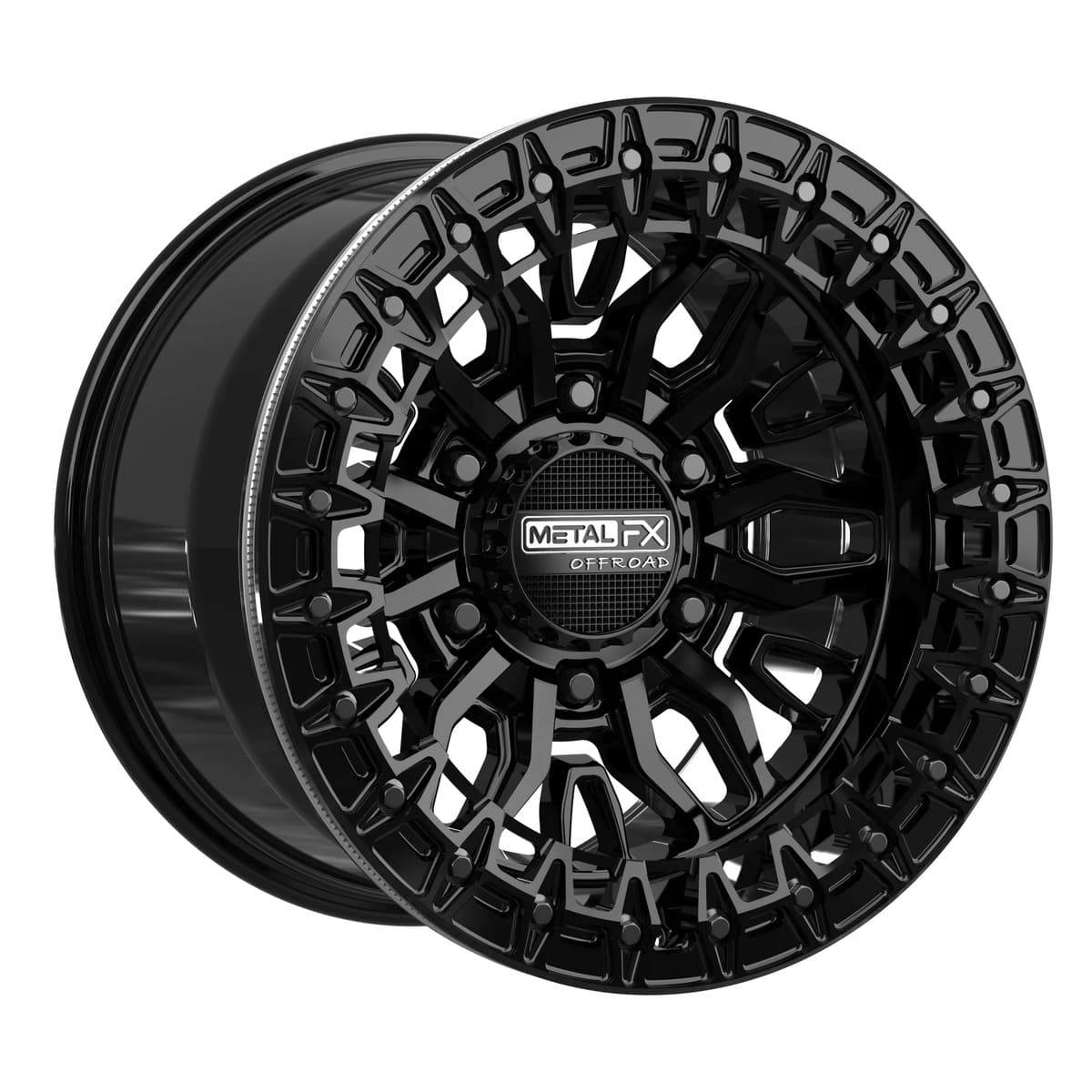 MetalFX Mayhem 6R Beadlock - Gloss Black