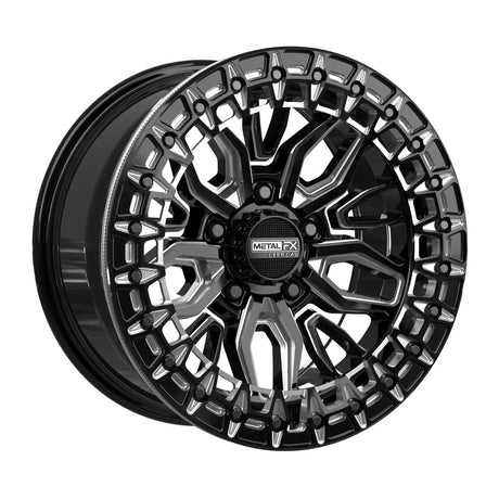MetalFX Mayhem R Beadlock - Gloss Black Contrast Cut