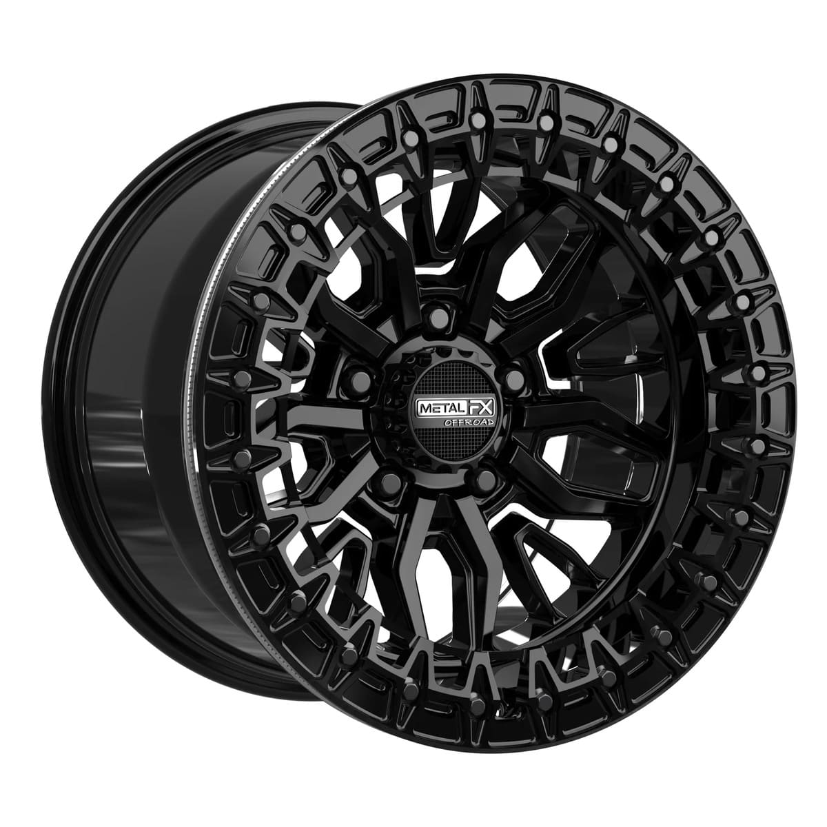 MetalFX Mayhem R Beadlock - Gloss Black