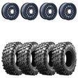 MetalFX OffRoad Hitman 15x6 Black Beadlock & Maxxis Carnivore Radial Wheel & Tire Kit