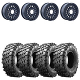 MetalFX OffRoad Hitman 15x6 Black Beadlock & Maxxis Carnivore Radial Wheel & Tire Kit