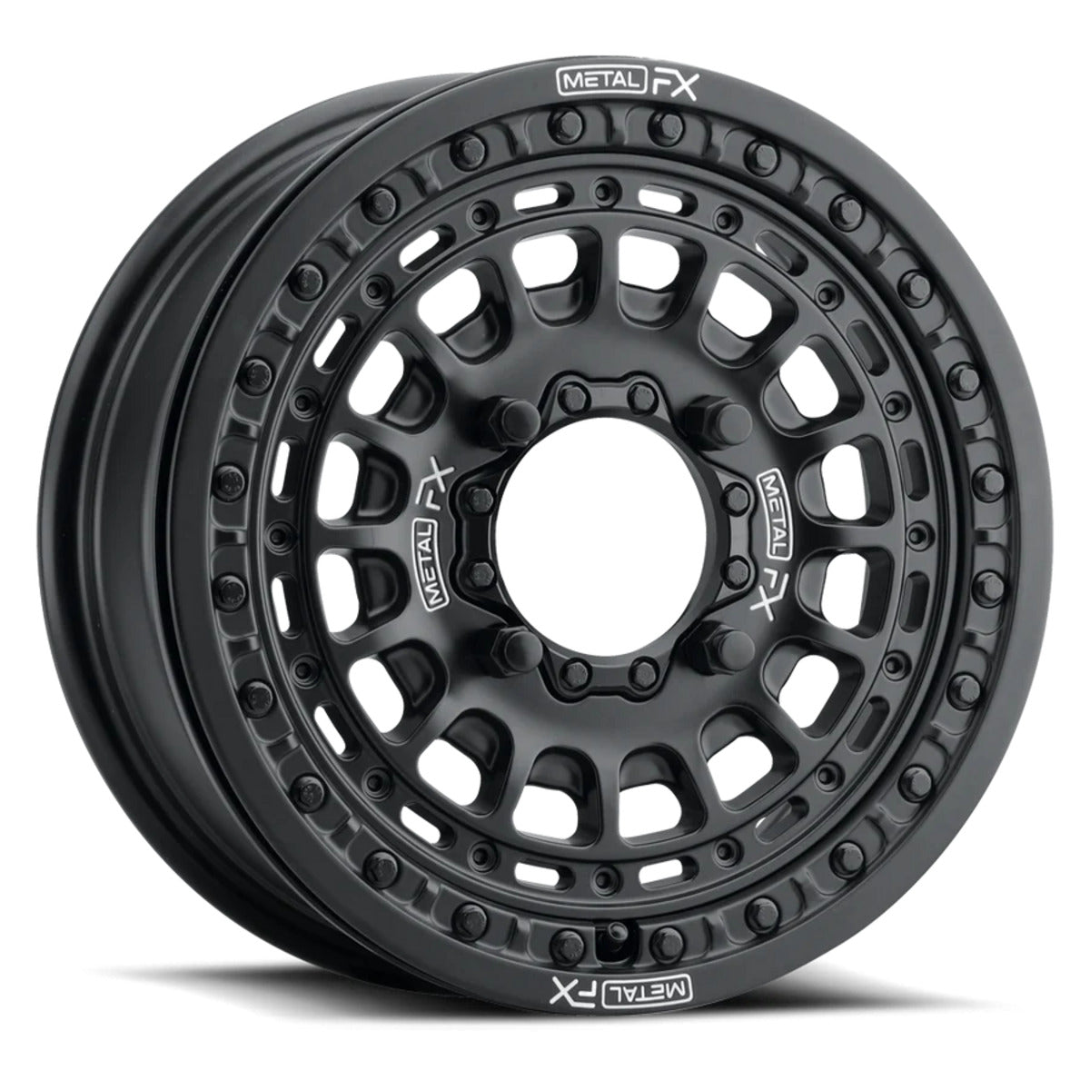MetalFX OffRoad Hitman 15x6 Black Beadlock & Maxxis Carnivore Radial Wheel & Tire Kit
