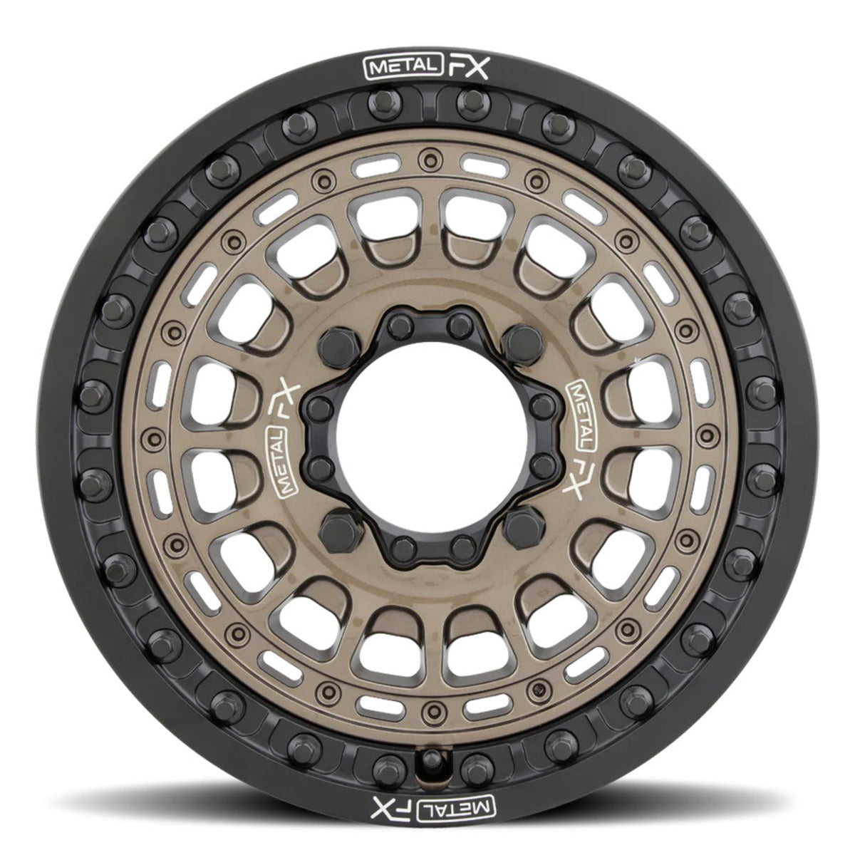 MetalFX OffRoad Hitman 15x6 Bronze Beadlock & Maxxis Carnivore Radial Wheel & Tire Kit