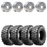 MetalFX OffRoad Hitman 15x6 Raw Beadlock & Maxxis Carnivore Radial Wheel & Tire Kit