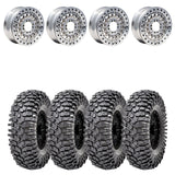 MetalFX OffRoad Hitman 15X6 Raw Beadlock & Maxxis Roxxzilla Radial Wheel & Tire Kit