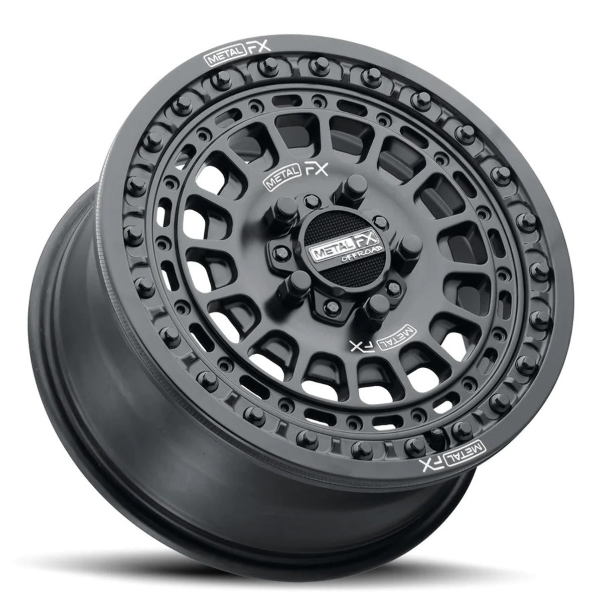 MetalFX OffRoad Hitman R Black Beadlock & Maxxis Carnivore Radial Wheel & Tire Kit
