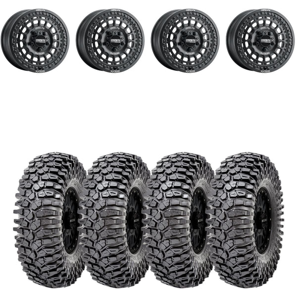 MetalFX OffRoad Hitman R Black Beadlock & Maxxis Roxxzilla Radial Whee