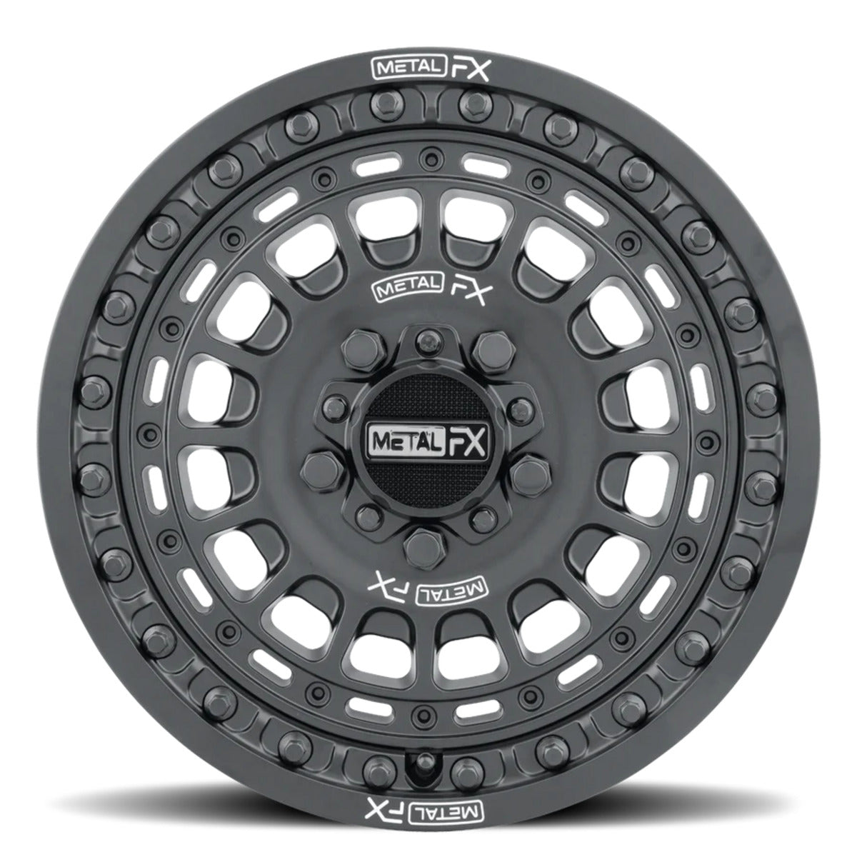MetalFX OffRoad Hitman R Black Beadlock & Maxxis Roxxzilla Radial Whee