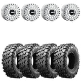 MetalFX OffRoad Hitman R Raw Beadlock & Maxxis Carnivore Radial Wheel & Tire Kit