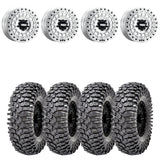 MetalFX OffRoad Hitman R Raw Beadlock & Maxxis Roxxzilla Radial Wheel & Tire Kit