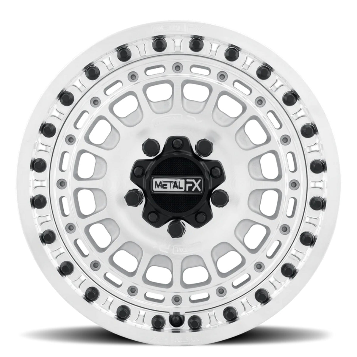 MetalFX OffRoad Hitman R Raw Beadlock & Maxxis Roxxzilla Radial Wheel & Tire Kit