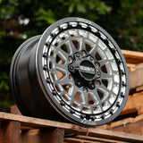 MetalFX Outlaw 6R Beadlock Satin Black Contrast Cut