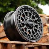 MetalFX Outlaw 6R Satin Black UTV Beadlock Wheel Kit