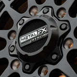 MetalFX Outlaw 6R Satin Black UTV Beadlock Wheel Kit