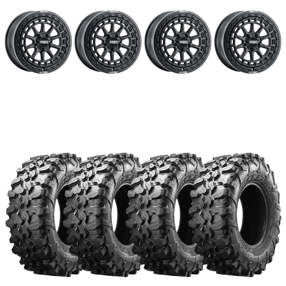 MetalFX Outlaw R 17×7 Beadlock & Maxxis Carnivore Radial Wheel & Tire Kit