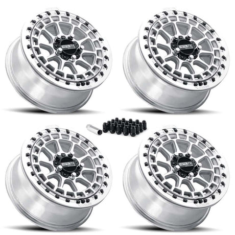 MetalFX Outlaw R UTV Beadlock 5-Lug Wheel Kit - Raw