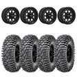 MetalFX Outlaw Satin Black 15x6 Beadlock & Maxxis Roxxzilla Radial Wheel & Tire Kit