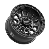 MetalFX Satin Black Rampage Beadlock w/ Gloss Black Ring