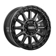 MetalFX Satin Black Rampage R Beadlock w/ Gloss Black Ring