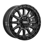 MetalFX Satin Black Rampage R Beadlock w/ Gloss Black Ring