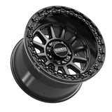 MetalFX Satin Black Rampage R Beadlock w/ Gloss Black Ring