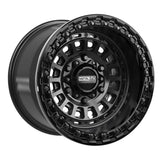 MetalFX Satin Black w/ Gloss Black Ring Sicario 6R Beadlock