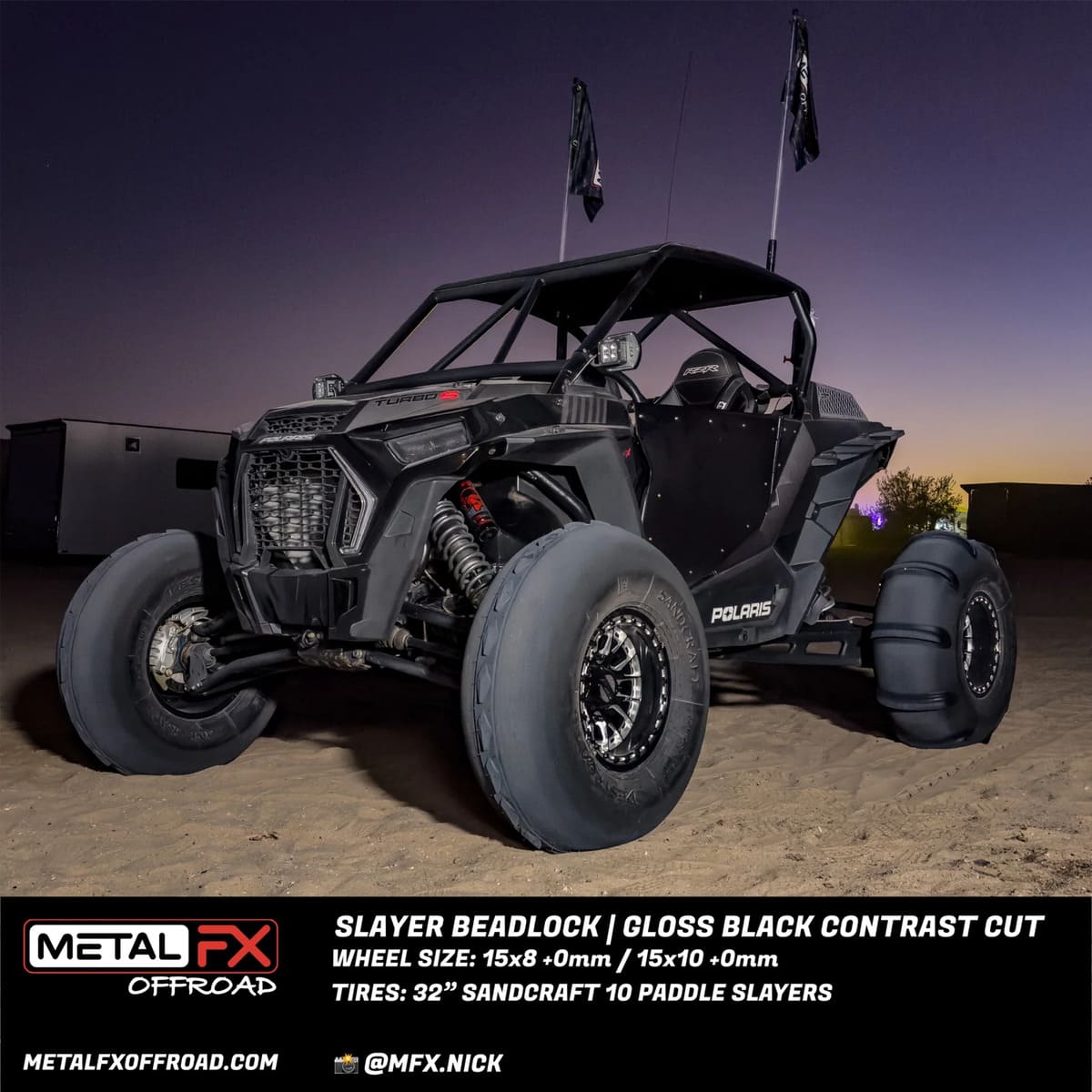 MetalFX Slayer Beadlock - Gloss Black Contrast Cut