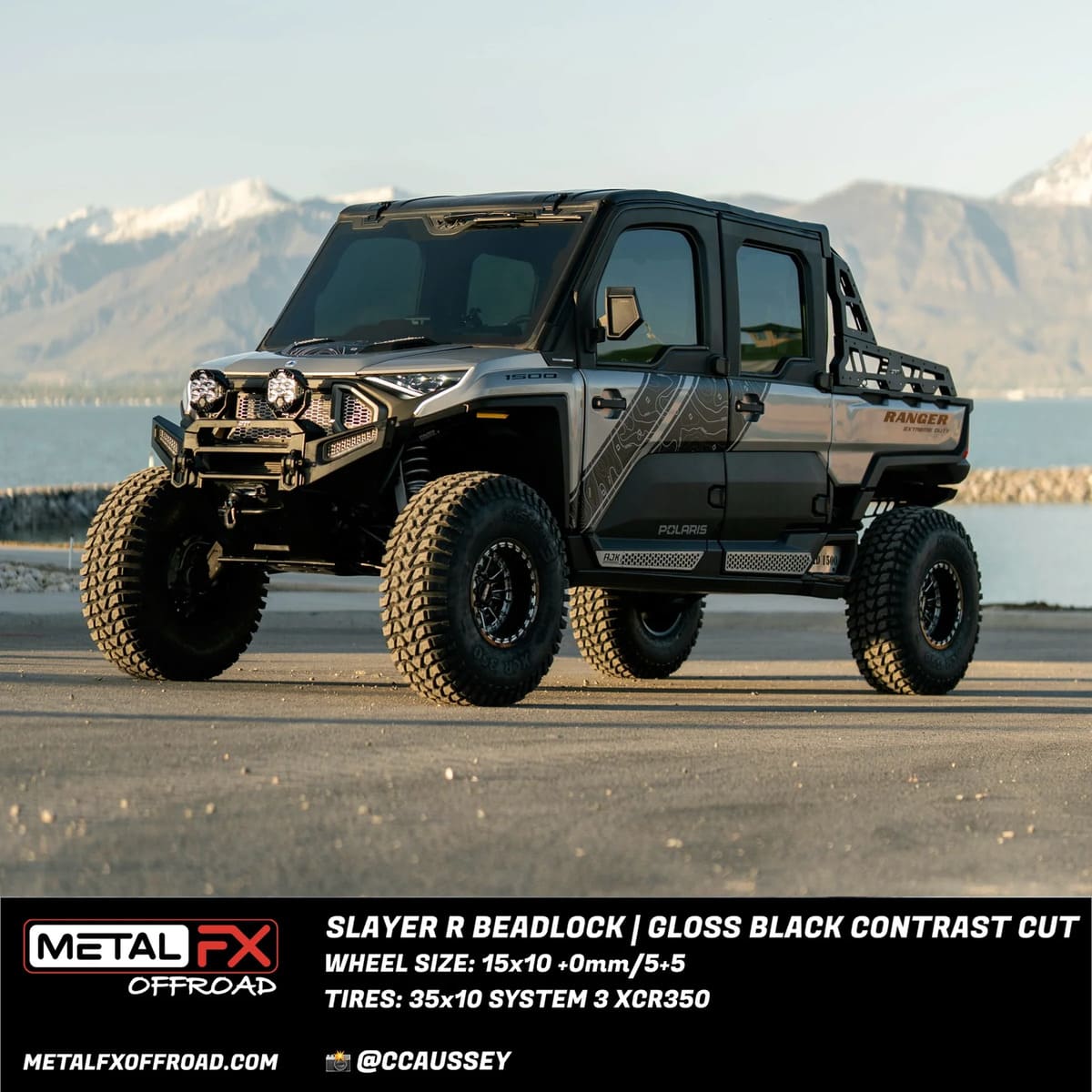 MetalFX Slayer R Beadlock - Gloss Black Contrast Cut