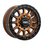 MetalFX Smoked Bronze Rampage 6R Beadlock w/ Gloss Black Ring