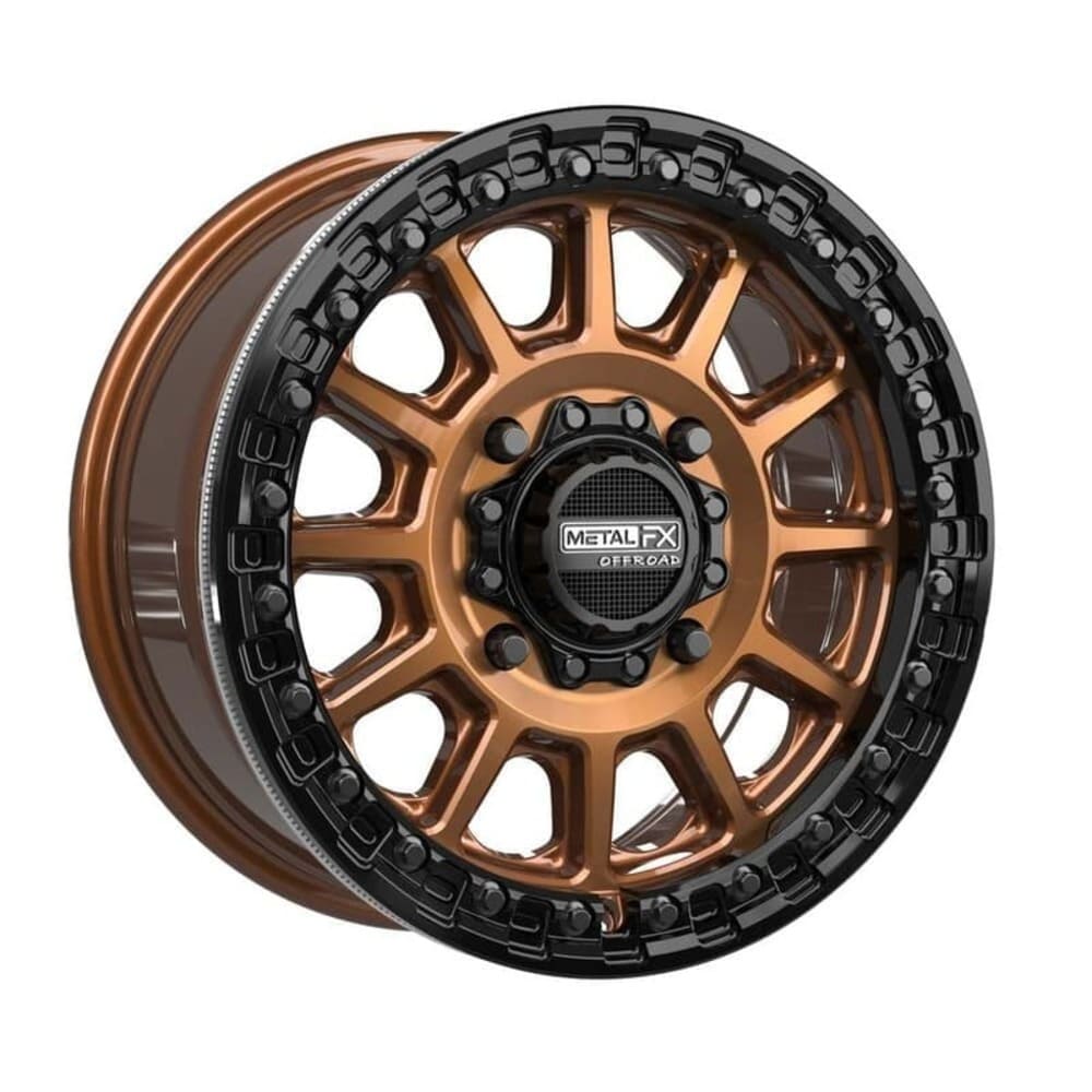 MetalFX Smoked Bronze Rampage Beadlock w/ Gloss Black Ring