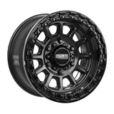 MetalFX Rampage 6R Beadlock - Satin Black w/ Gloss Black Ring