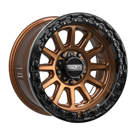 MetalFX Smoked Bronze Rampage R Beadlock w/ Gloss Black Ring